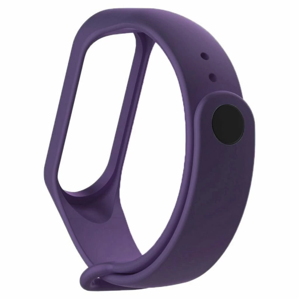 Ремінець для фітнес браслета BeCover Silicone для Xiaomi Mi Band 3/4 Purple (704129) (UA)