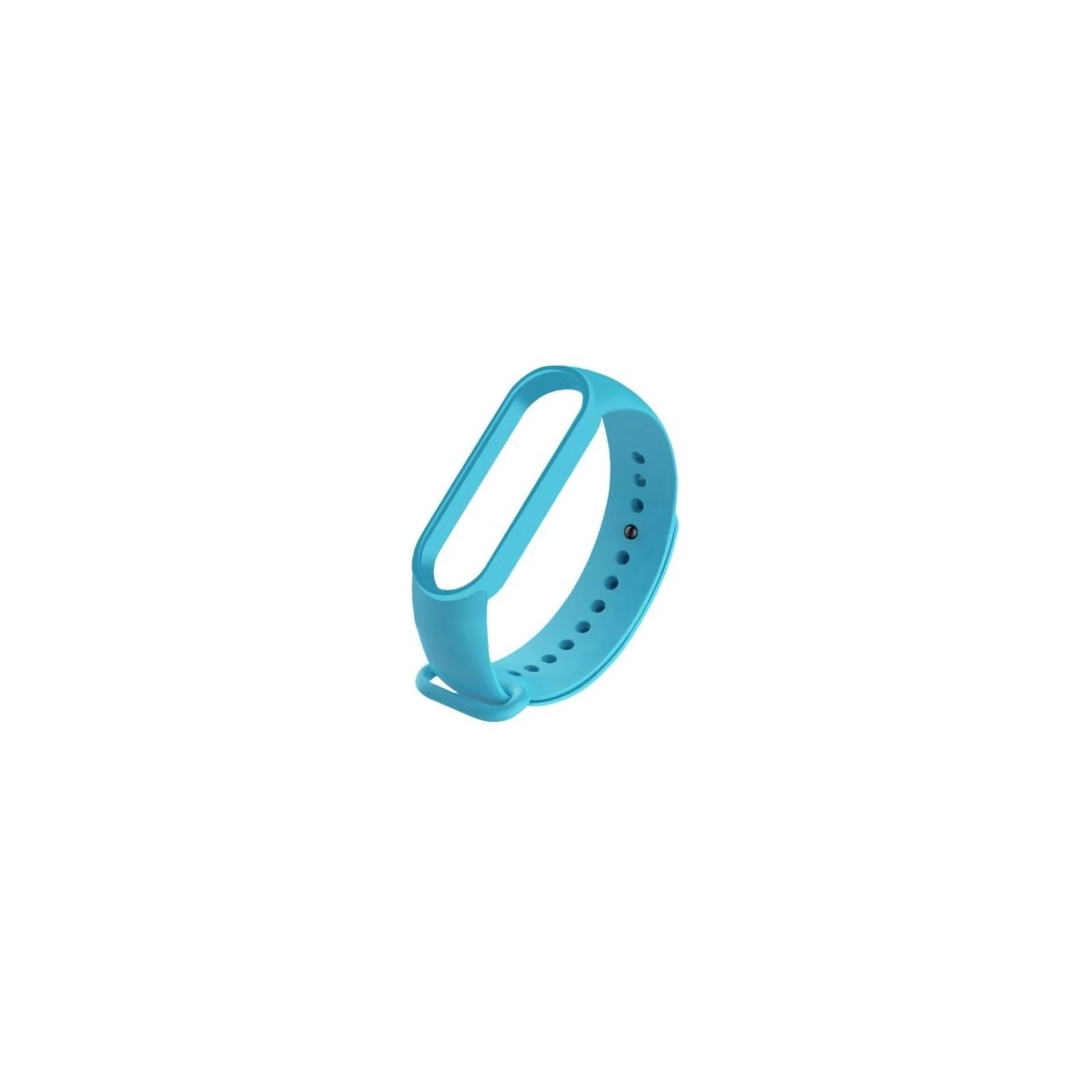 Ремінець для фітнес браслета BeCover Silicone для Xiaomi Mi Smart Band 5/6/7 Light Blue (707653) (UA) Колір блакитний