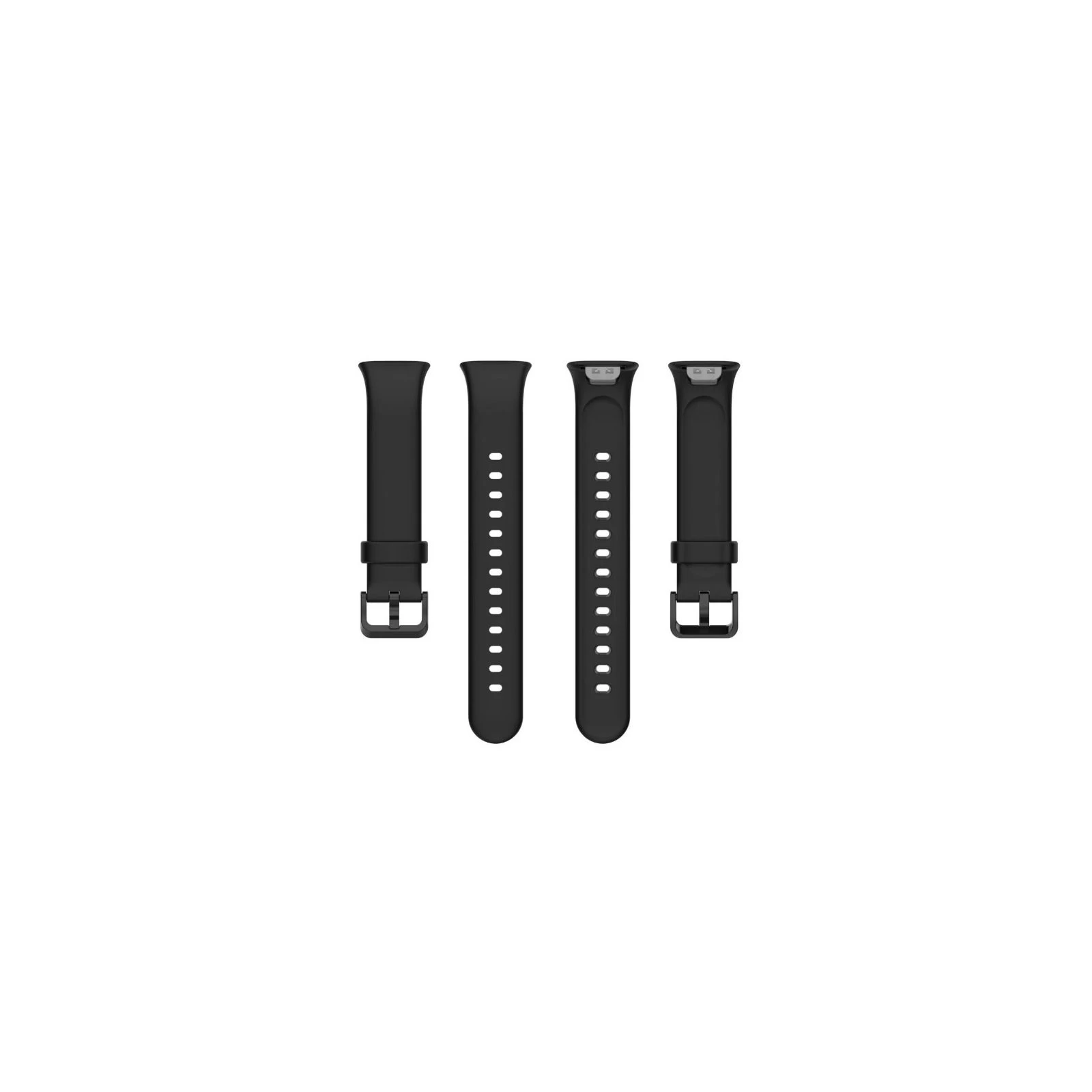 Ремінець для фітнес браслета BeCover Silicone Xiaomi Mi Smart Band 7 Pro Black (708592) (UA)