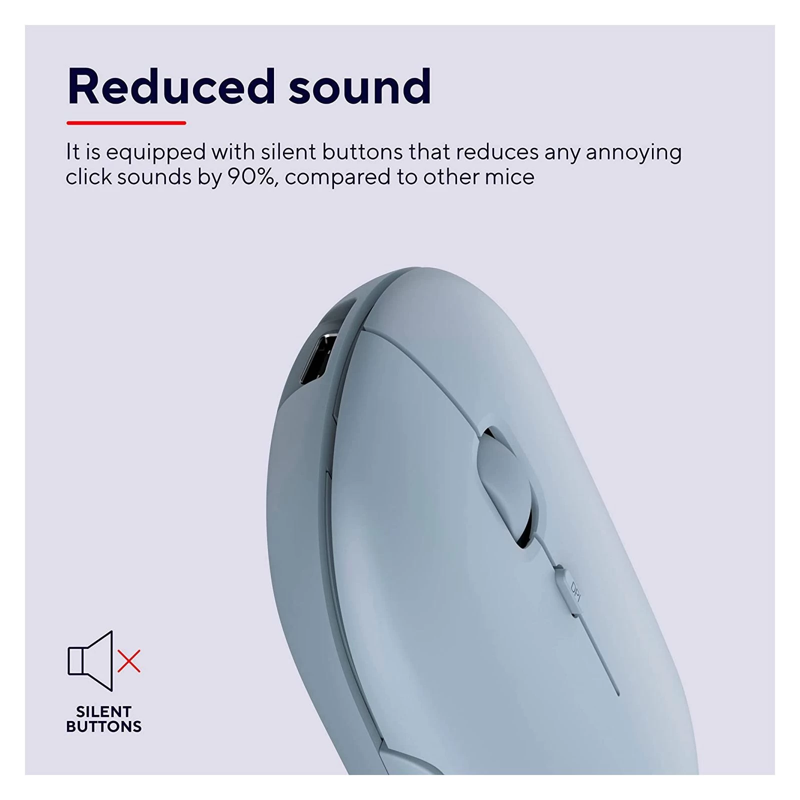 Trust Puck Wireless/Bluetooth Silent Blue (24126) (UA) Тип датчика оптический