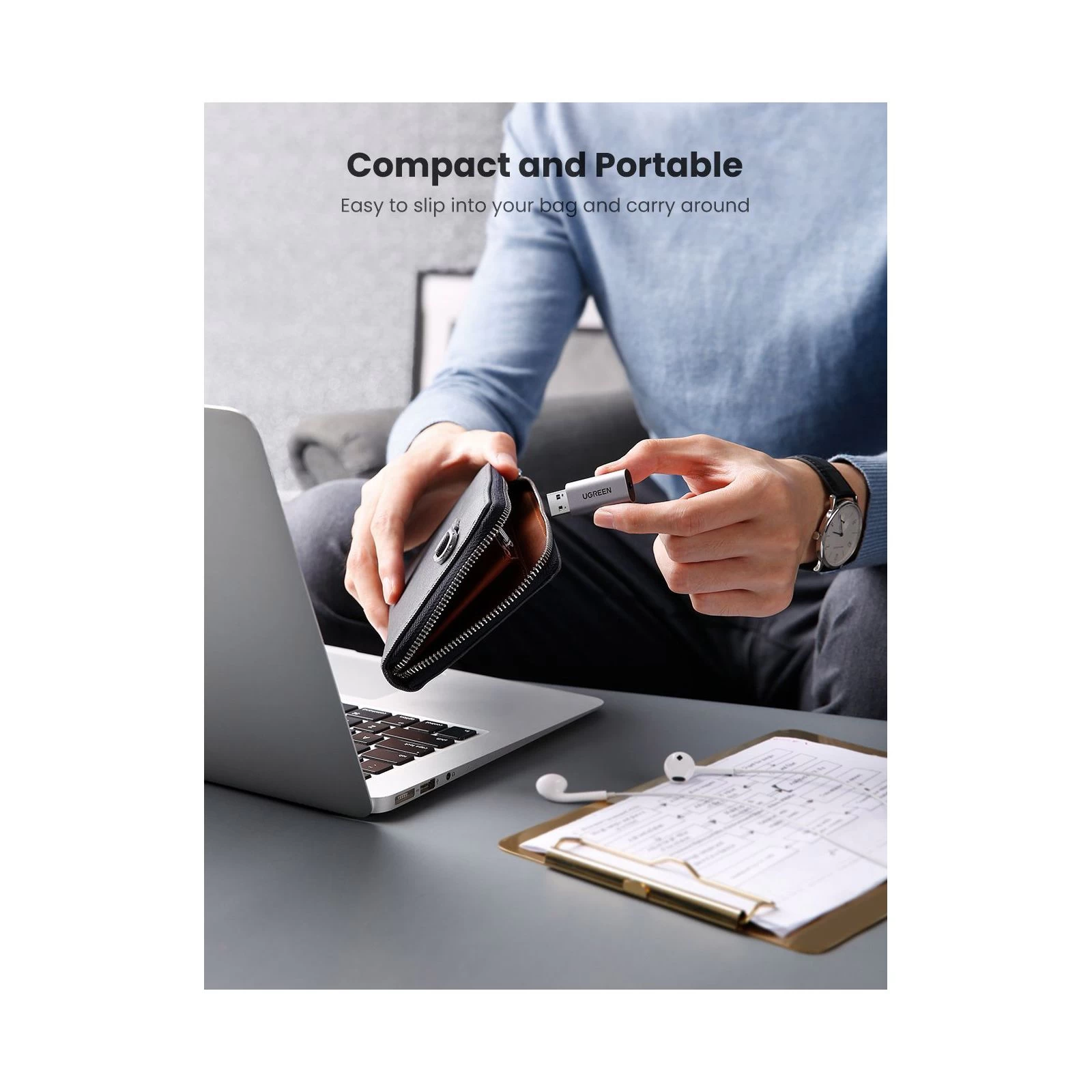 Ugreen CM383 gray (80864) (UA) Количество каналов 2.0