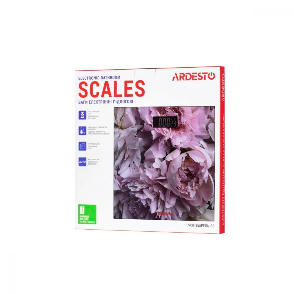 Ardesto SCB-965PEONIES (UA) Максимальный измеряемый вес, кг 150