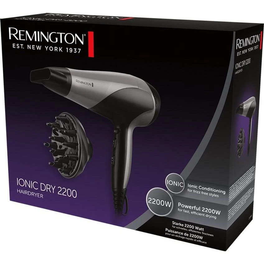 Remington Ionic Dry D3190S Бренд: Remington; Мощность, Вт: 2200;