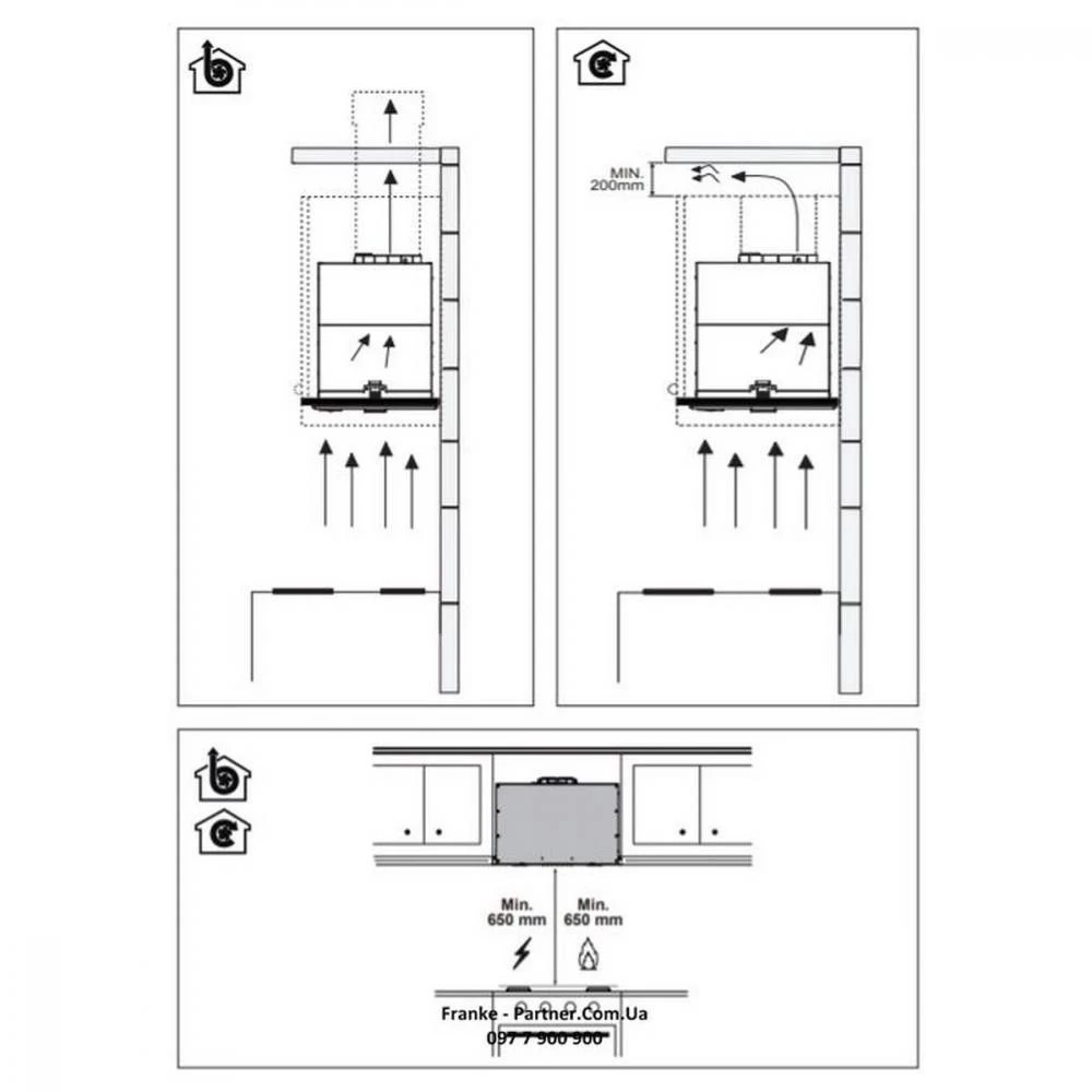 Franke Box Flush EVO FBFE BK MATT A70 (305.0665.365) (UA) Глубина, мм 290