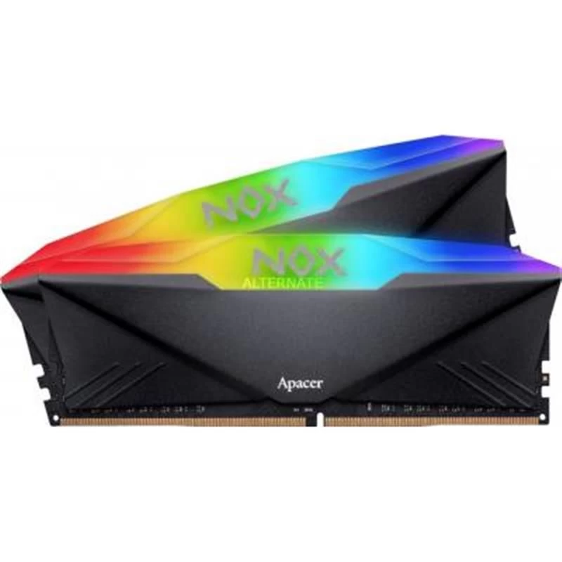 DDR4 2х8GB/3200 Apacer NOX RGB Black (AH4U16G32C28YNBAA-2) (UA) Об'єм одного модуля: 8 ГБ;