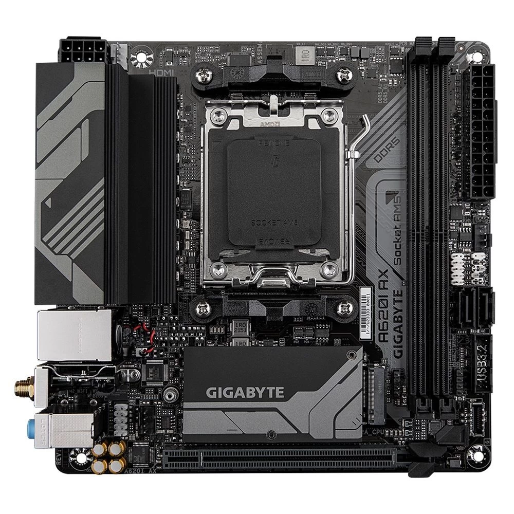 Gigabyte A620I AX Socket AM5 Сокет: AM5; Чіпсет: AMD A620; Тип