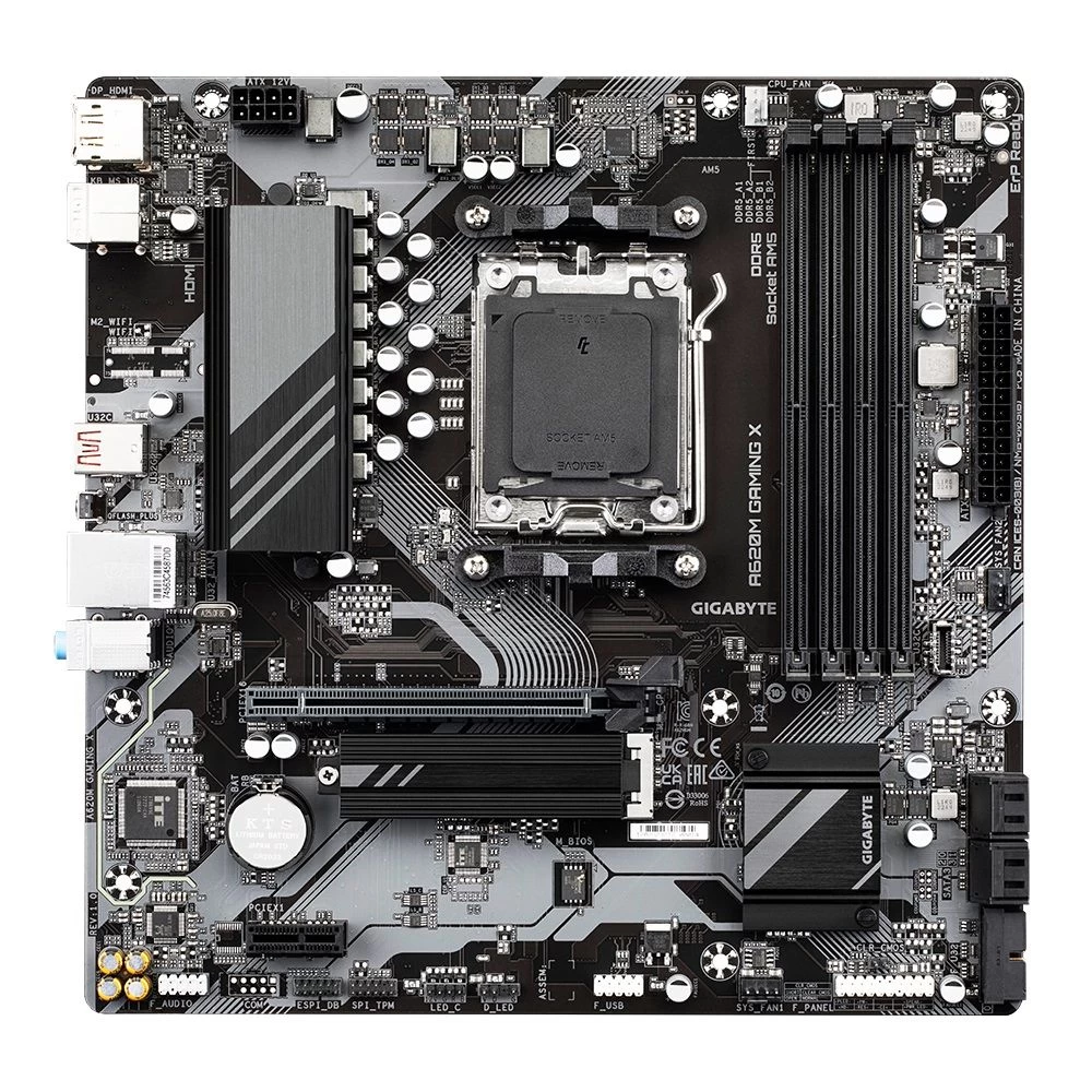 Gigabyte A620M Gaming X Socket AM5 (UA) Сокет: AM5; Чипсет: AMD A620; Тип