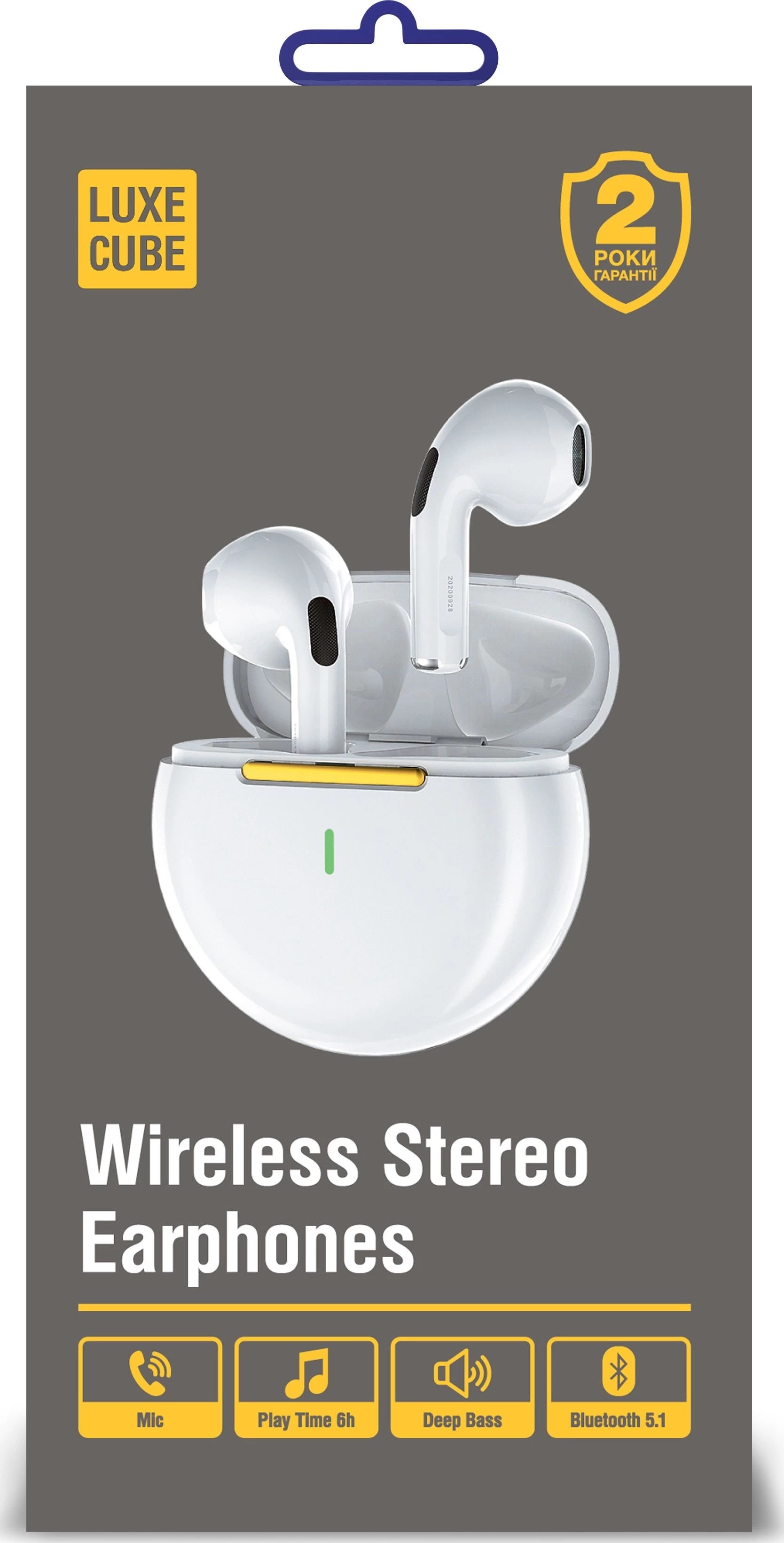 Luxe Cube PRO 6 White (4826668690034) Тип подключения: беспроводное;