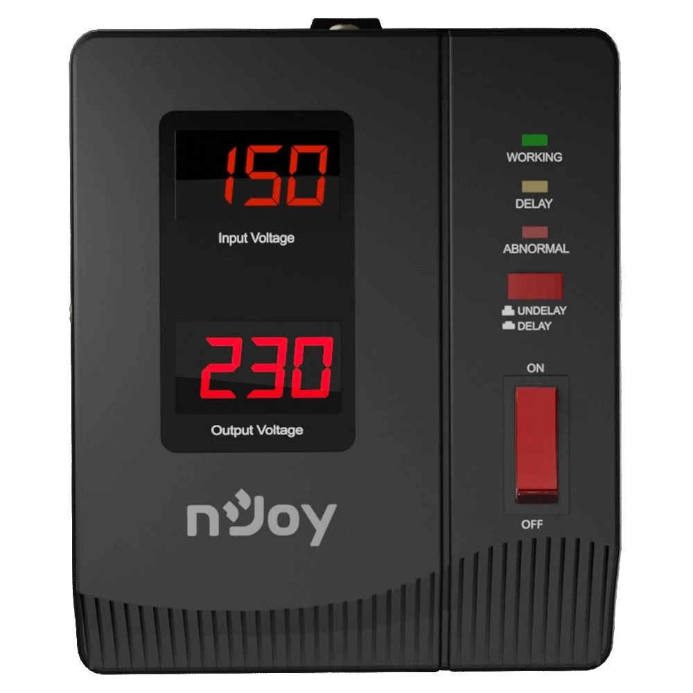 NJOY Alvis 1000 (AVRL-10001AL-CS01B) AVR, 1 розетка Тип стабилизатора: Релейный;