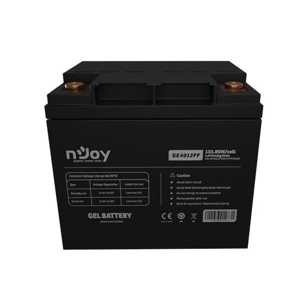 Njoy GE4012FF 12V 40AH (BTVGCDTOMTCFFCN01B) GEL Номинальное напряжение: 12 В;