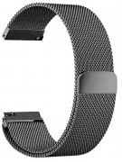 Ремешок BeCover Milanese Style для Samsung Galaxy (20mm)/Watch 5/ Watch 4 40/44mm/Watch 42mm/Watch Active/Active 2 40/44mm/Watch 3 41mm/Gear S2/Classic/Gear Sport Gray (707673)