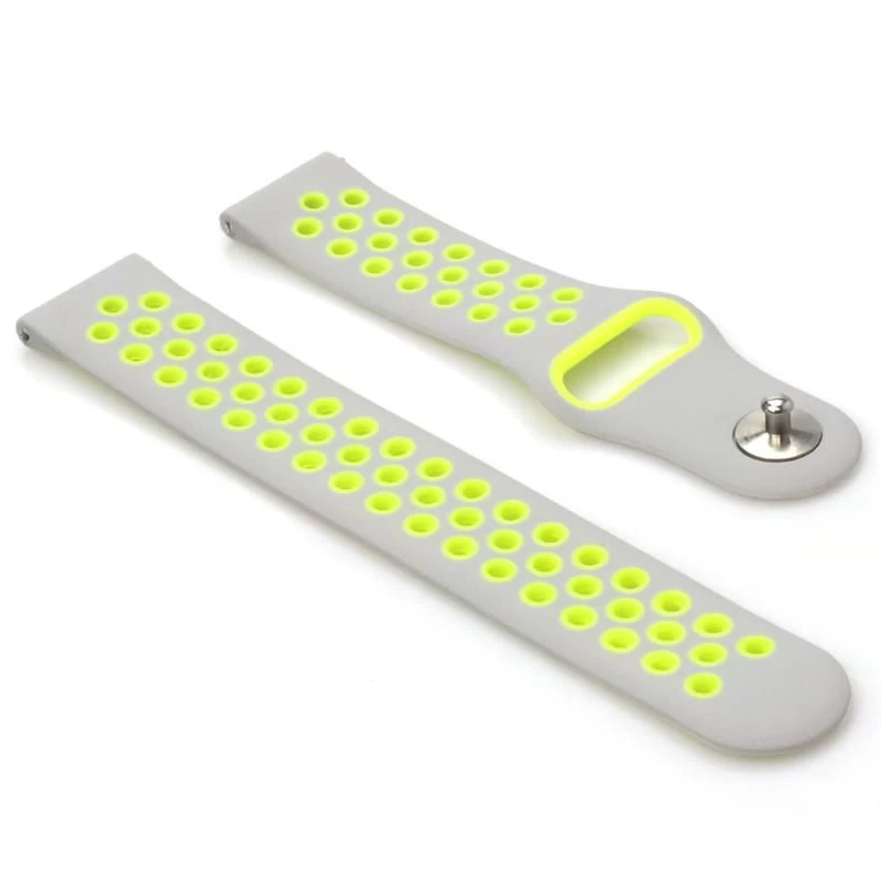 Ремінець BeCover Vents Style для Xiaomi iMi KW66/Mi Watch Color/Watch S1 Active/Haylou LS01/LS05 Grey-Green (705807) Тип ремішок