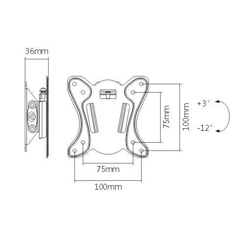 Satelit 15-32TILT100 (VESA100х100) Вид кронштейна: наклонный;