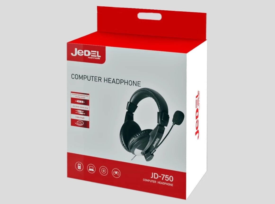 Гарнитура Jedel JD-750 Тип подключения: проводное;
