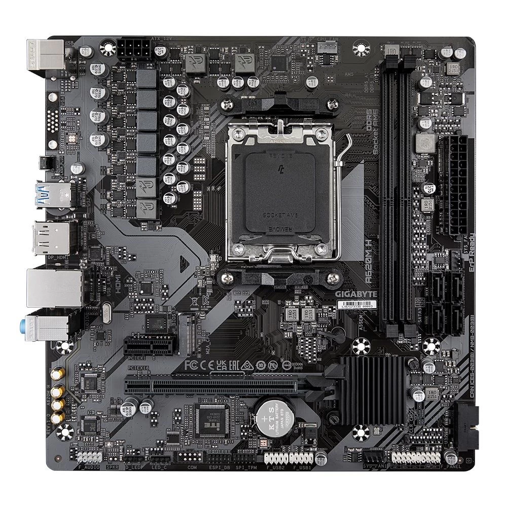 Gigabyte A620M H Socket AM5 (UA) Сокет: AM5; Чипсет: AMD A620; Тип