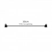 Кабель Goojodoq Type-C-Lightning для пульта квадрокоптера DJI Mavic Mini 2 3 Air 2 2S 0.3m Black (100500392440660-30TL)