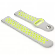 Ремешок BeCover Vents Style для Xiaomi iMi KW66/Mi Watch Color/Watch S1 Active/Haylou LS01/LS05 Grey-Green (705807)