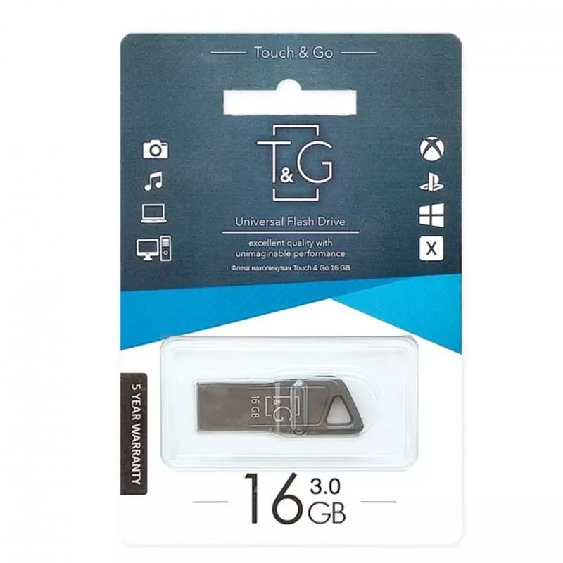 USB 16GB T&G 114 Metal Series (TG114-16G3) Интерфейс: USB 3.0; Объем памяти: 16