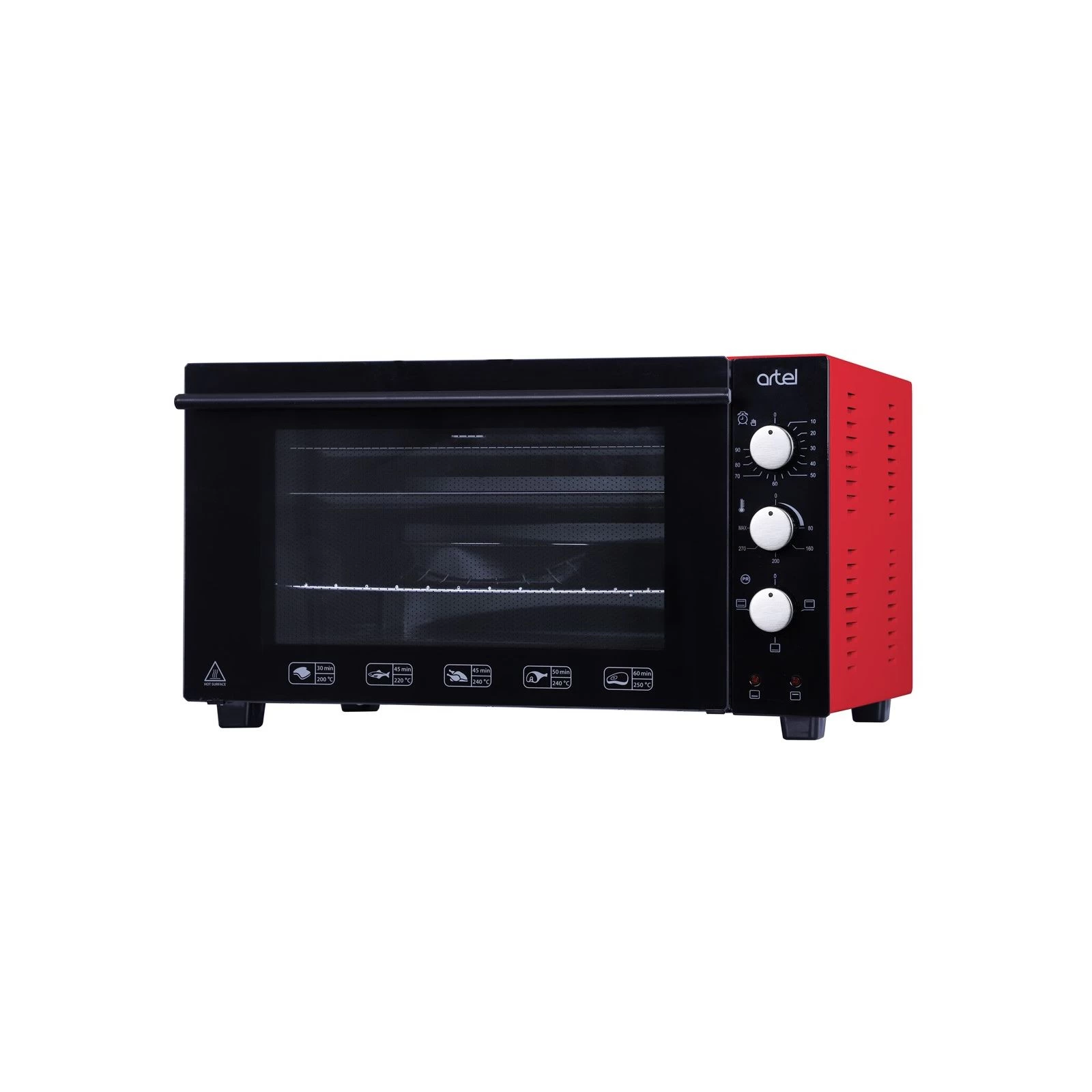 Artel MD 4218 L Red-Black (UA) Мощность: 2200 Вт; Объем духовки: 42