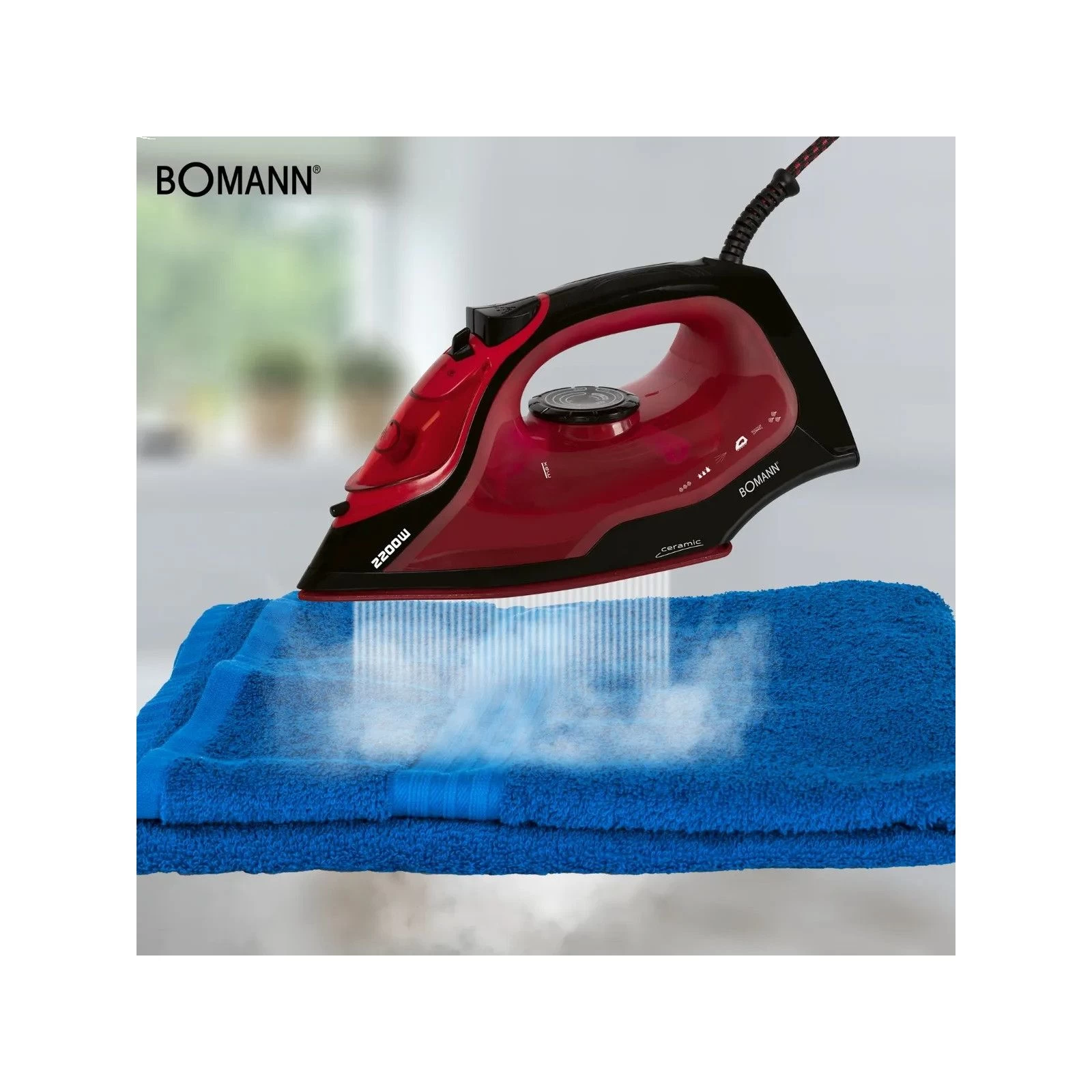 Bomann DB 6035 CB (DB6035CB) (UA) Тип утюга: утюг с подачей пара;