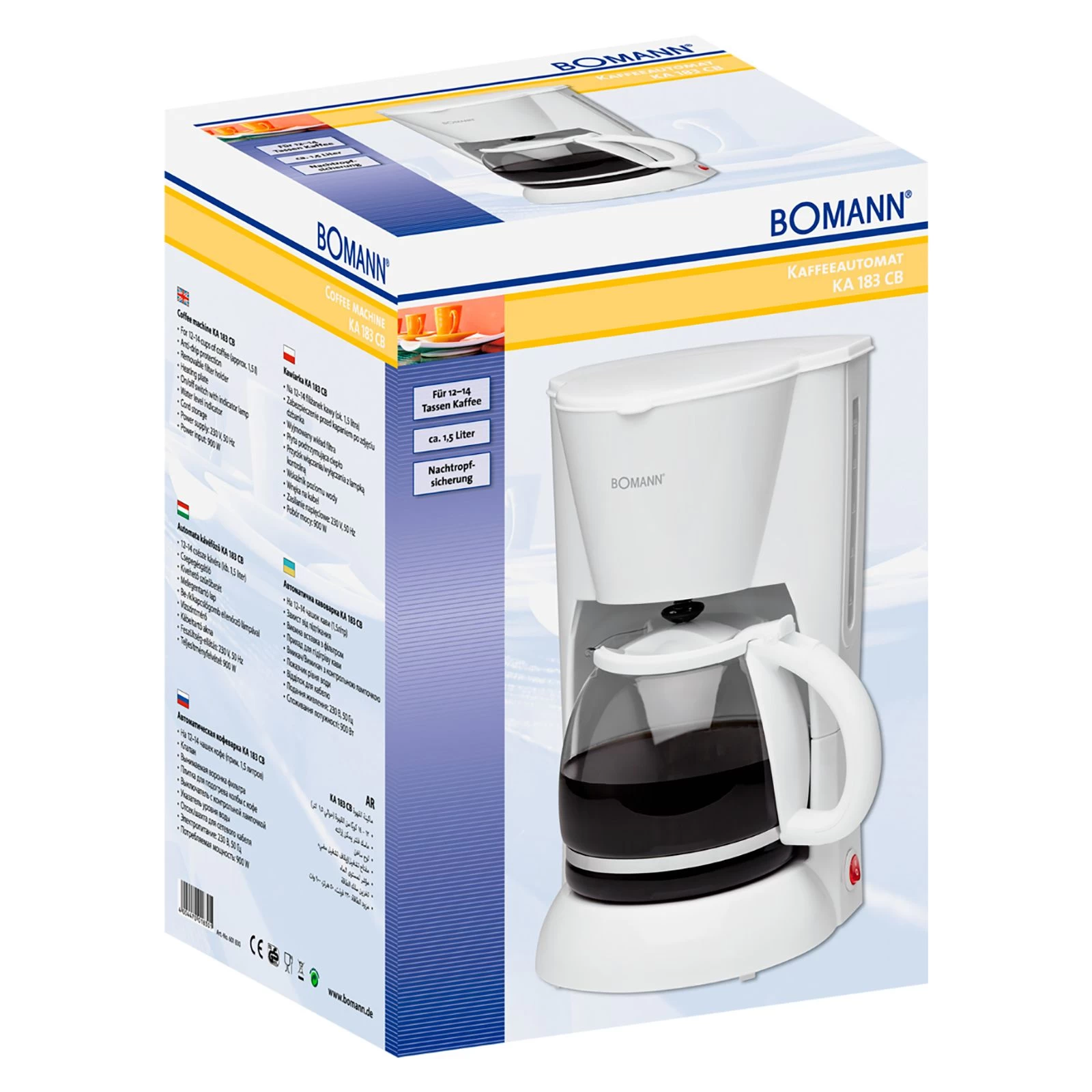 Bomann КА 183 CB white (КА183CB white) (UA) Сфера применения: для дома