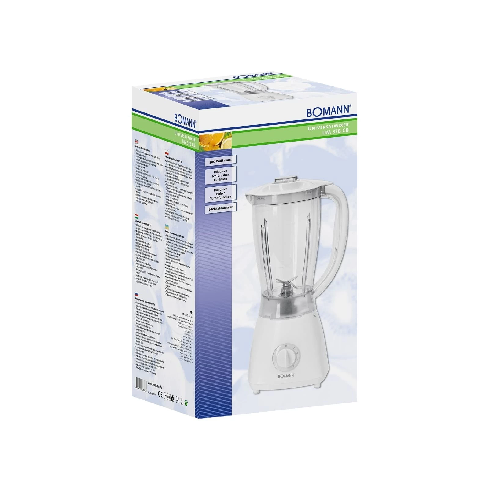 Bomann UM 378 CB (UM378CB) (UA) Тип: стаціонарний; Потужність: 500