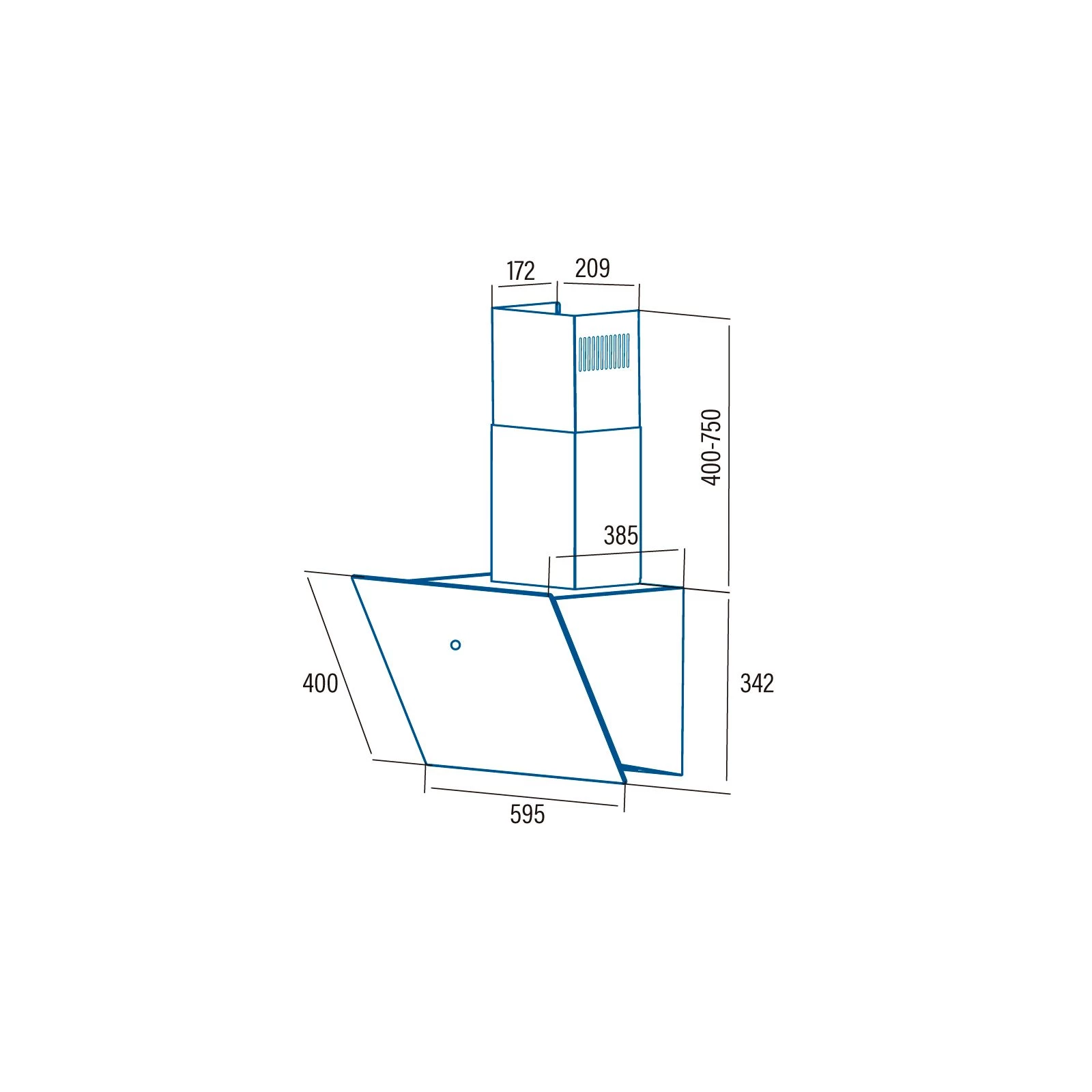 Cata LENA 600 XGWH (02032005) (UA) Тип: наклонная; Тип монтажа: