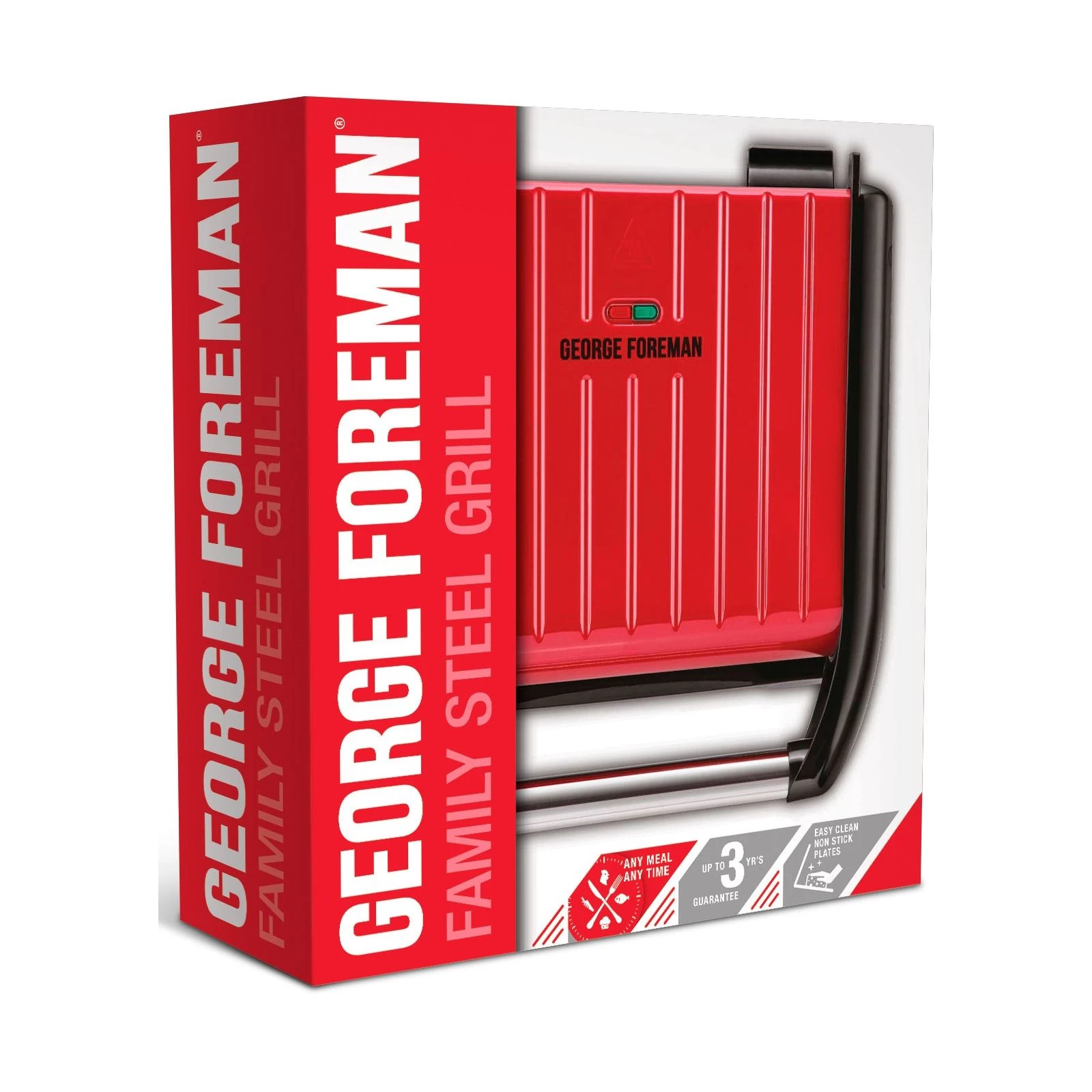 Електрогриль Russell Hobbs George Foreman 25040-56 Family Steel Grill (UA) Тип управління механічний
