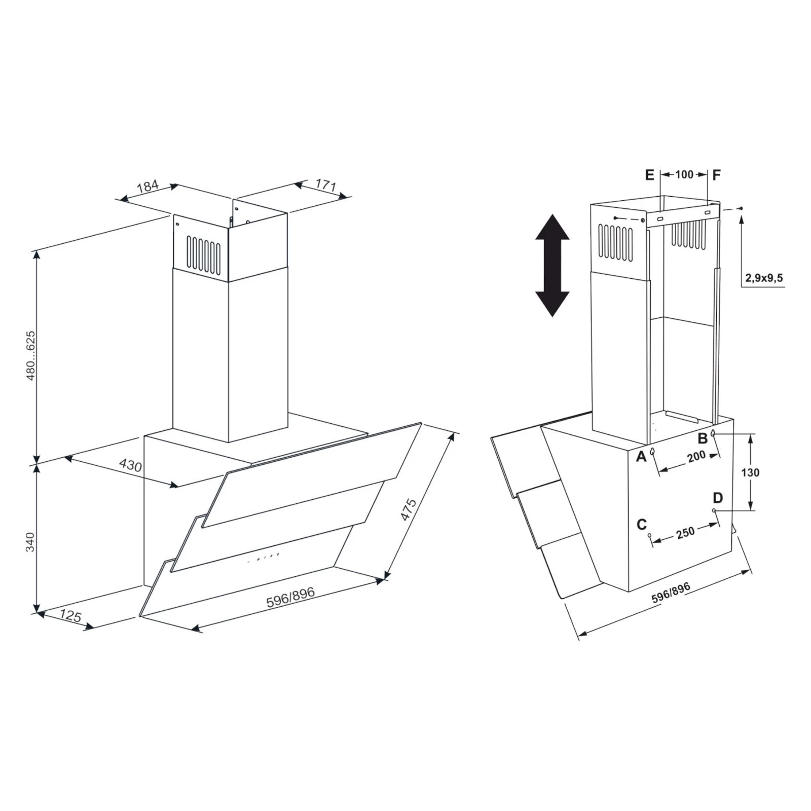 Eleyus FENIX 1200 LED 60 BL (UA) Тип: наклонная; Тип монтажа: