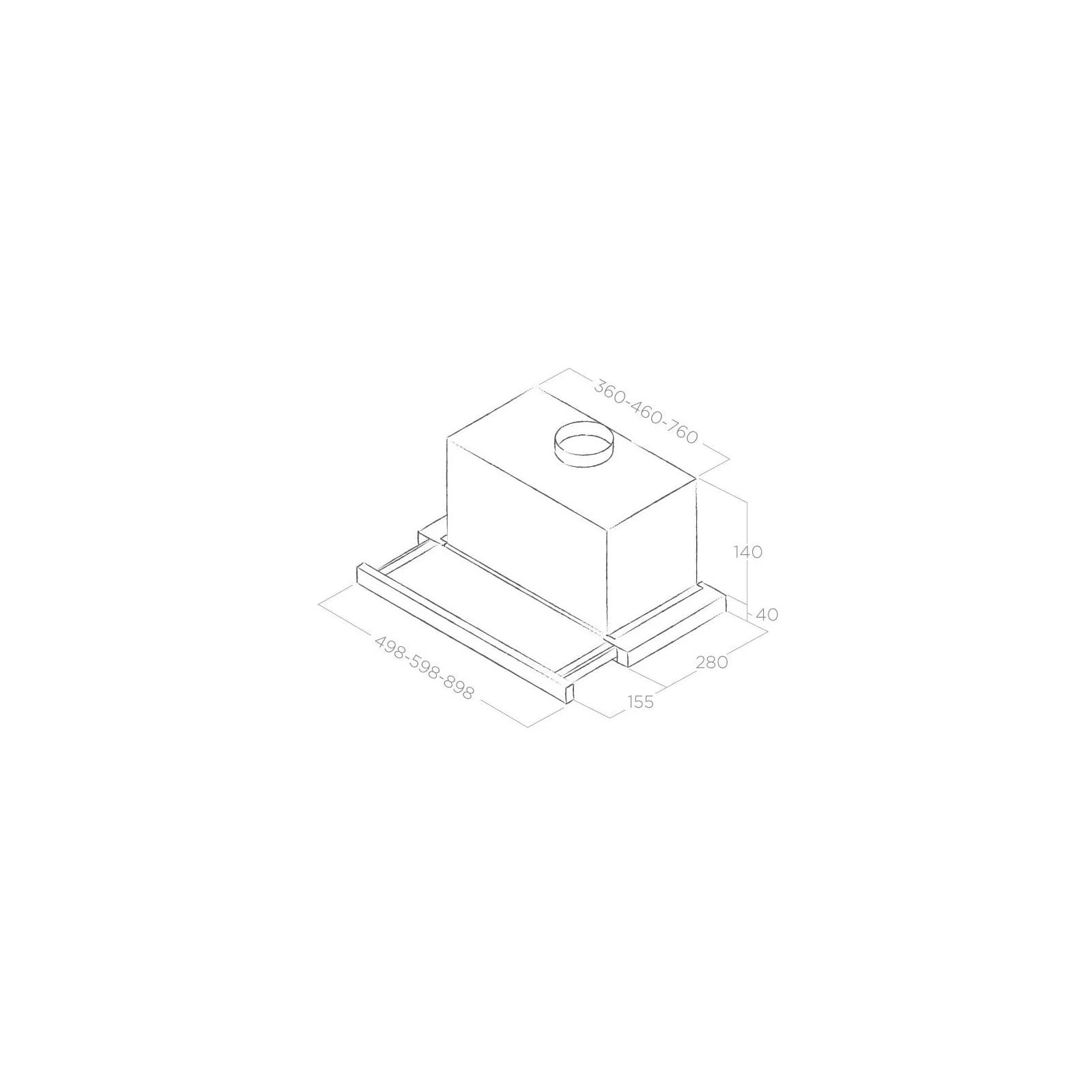 Elica ELITE 14 PLUS BL/A/60 Тип: телескопічна; Тип монтажу: у