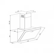 GRANADO Vivares 1614-1200 white glass (GCH336455) (UA)