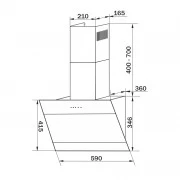 GRANADO Vivares 603-750 black glass (GCH326311) (UA)