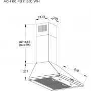 Pyramida ACH 60 PB (1150) WH (UA)