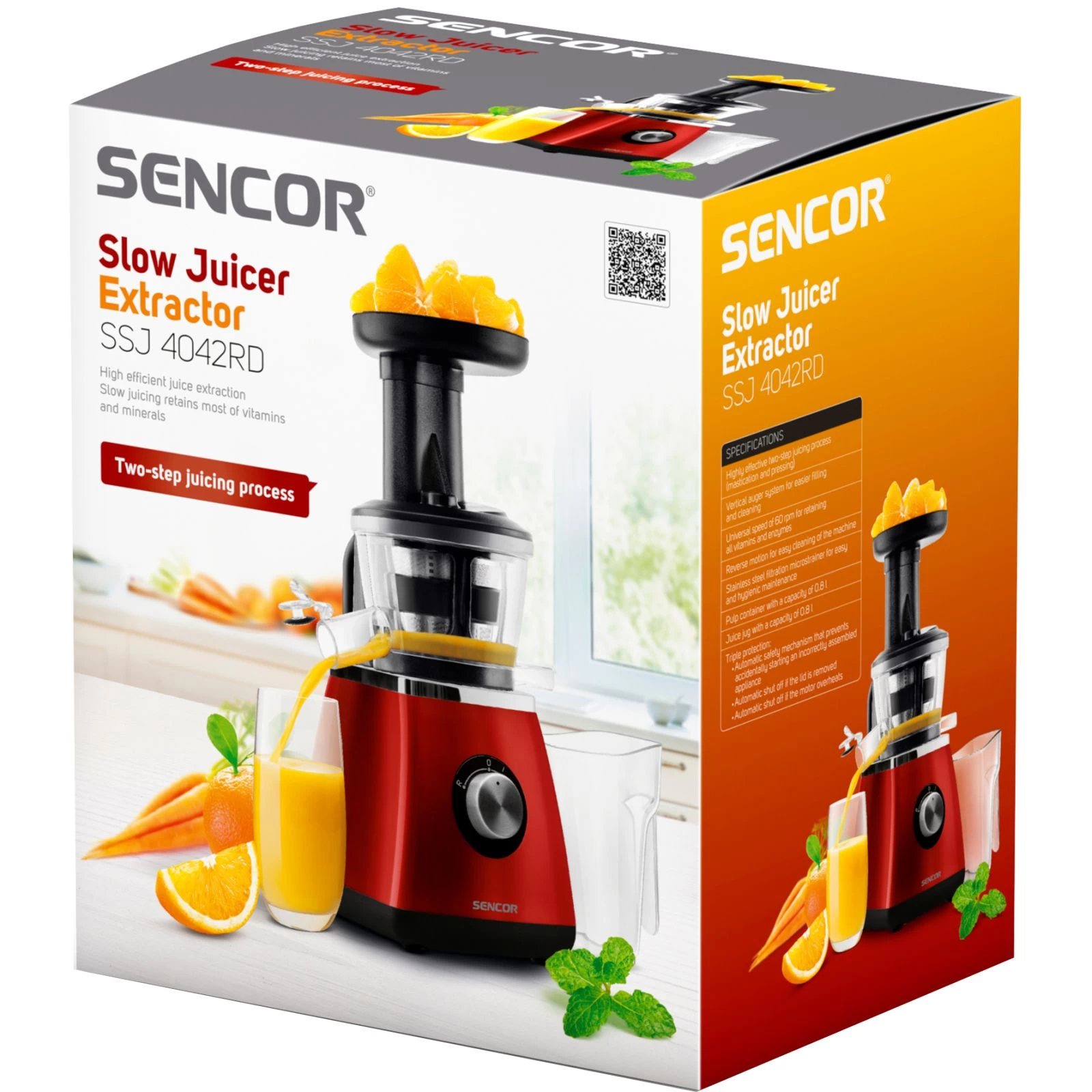 Sencor SSJ4042RD Тип: шнекова; Потужність: 400 Вт;