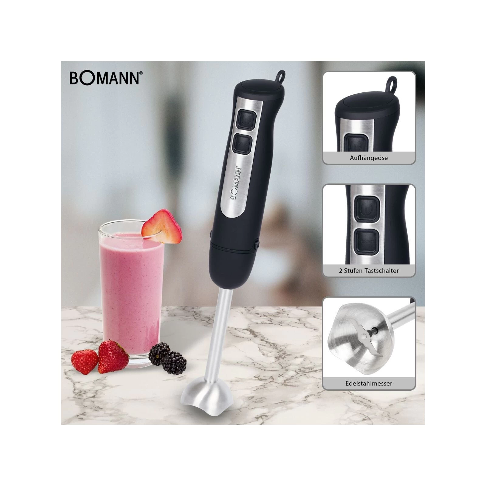 Bomann SM 6028 СВ (SM6028СВ) (UA) Тип: погружной; Мощность: 800 Вт;