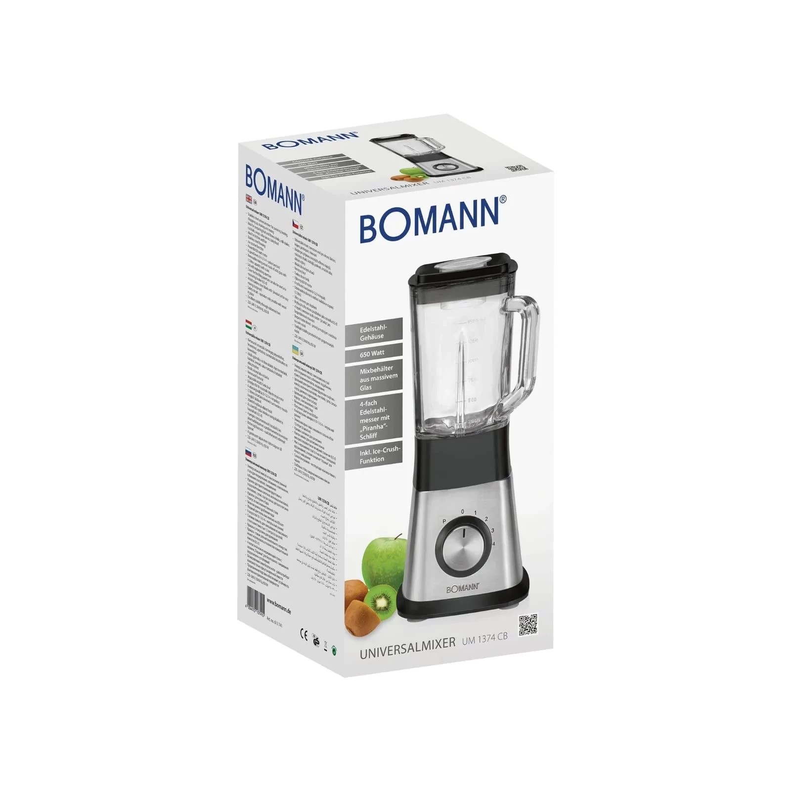 Bomann UM 1374 CB (UM1374CB) (UA) Тип: стаціонарний; Потужність: 650