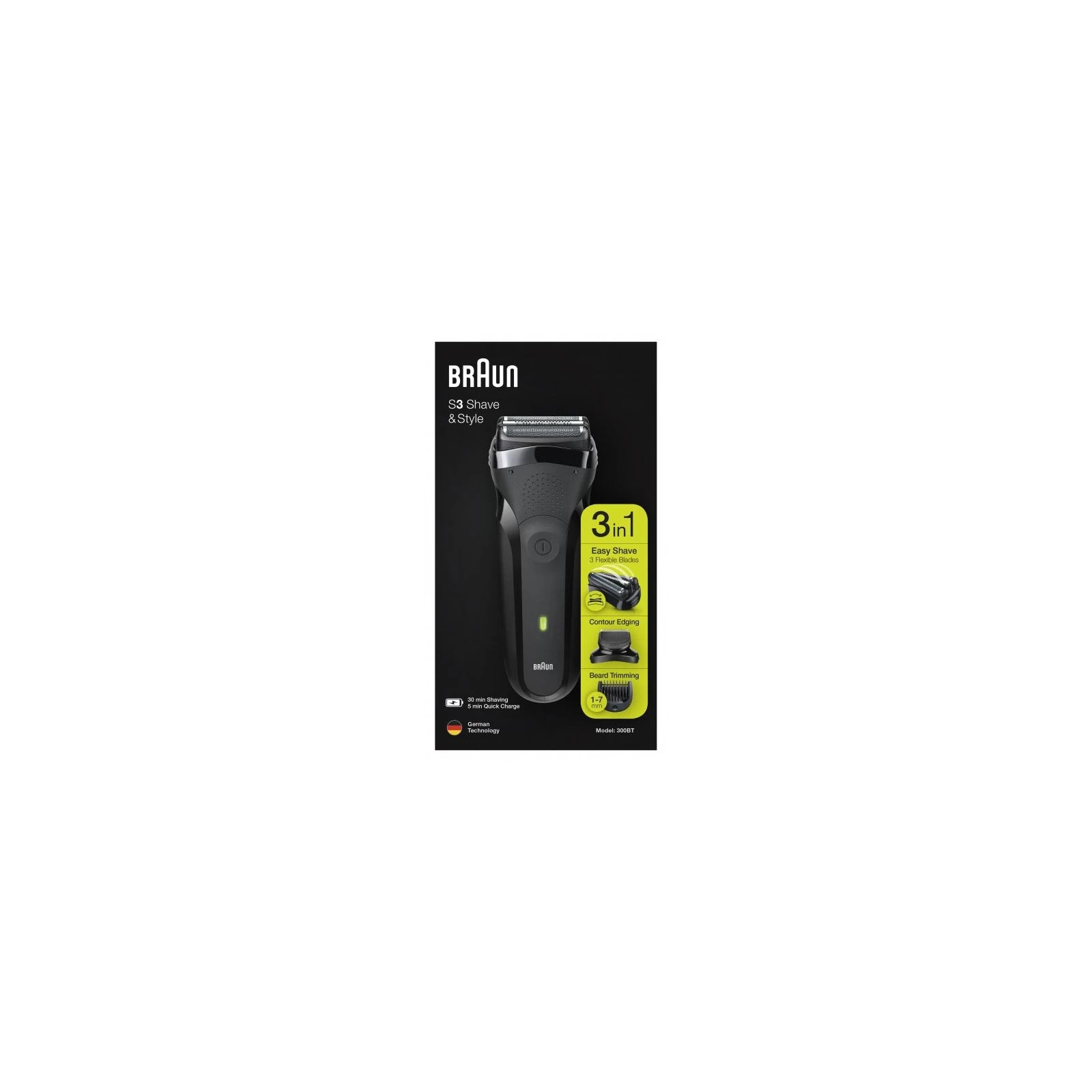 Braun 300BT Series 3 5408 (UA) Бритовна система: сіткова