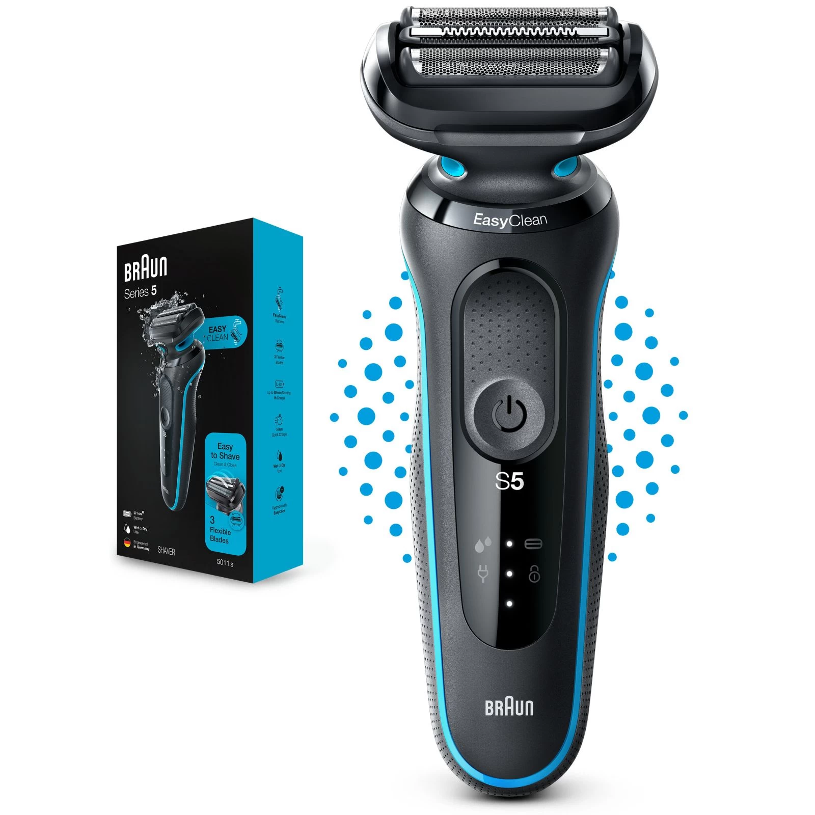 Braun Series 5 51-M1000s BLACK / MINT Бритвенная система: сеточная