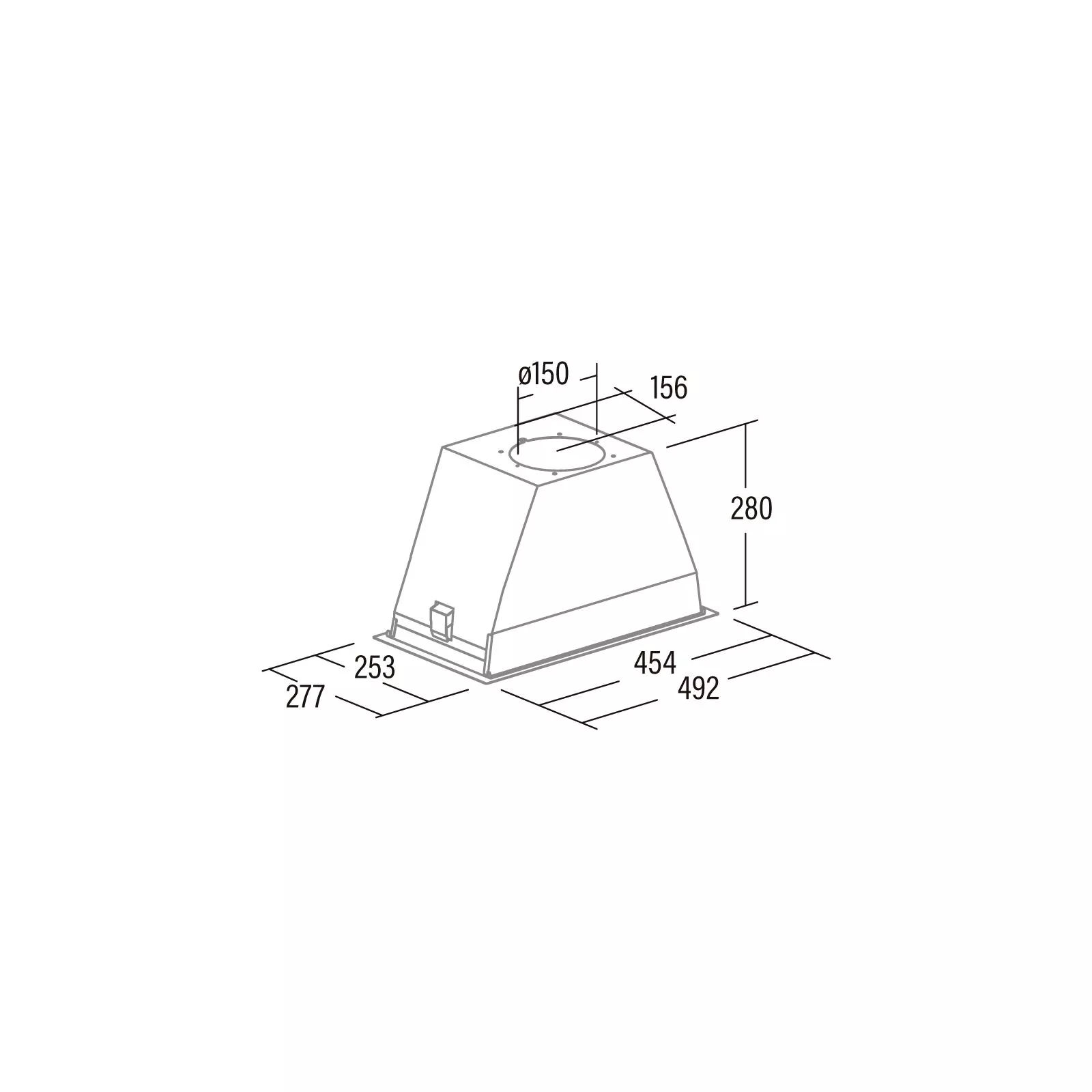 Cata GL 45 X (UA) Тип: встраиваемая; Тип монтажа: в