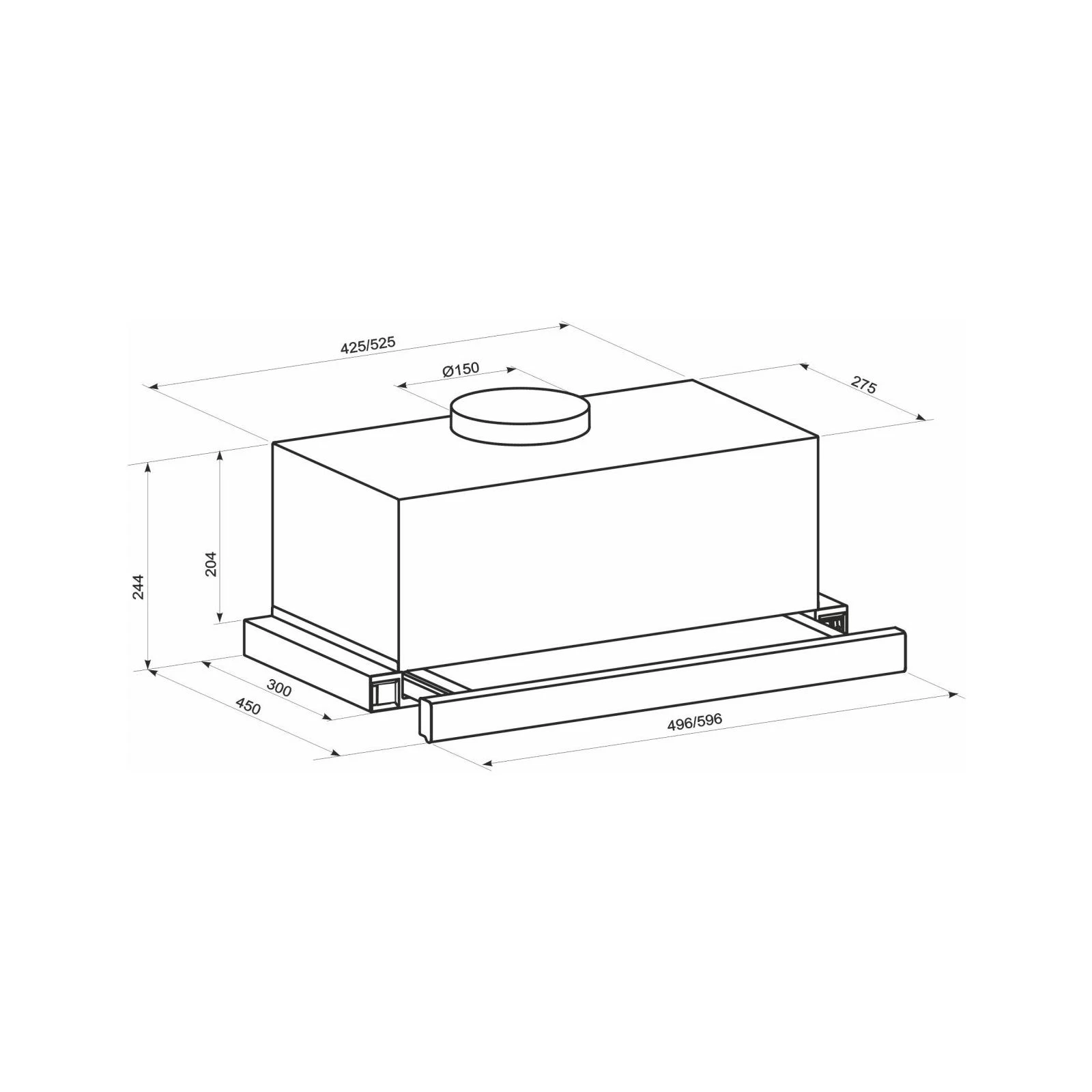 Eleyus BREEZE G 1200 60 BL (UA) Тип: телескопічна; Тип монтажу: у