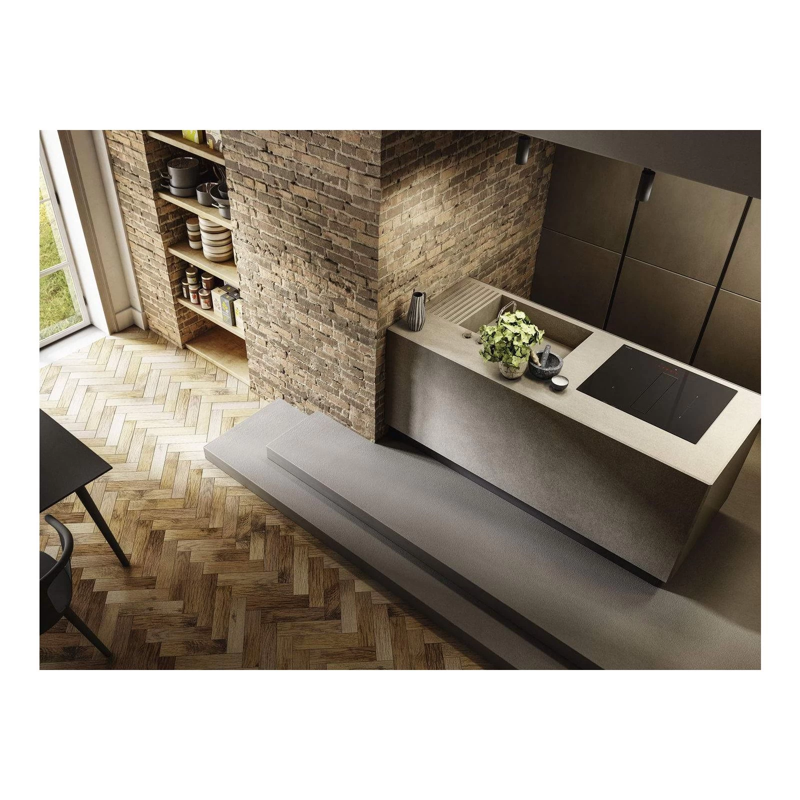 Elica NIKOLATESLA FIT BL/А/60 Матеріал поверхні склокераміка