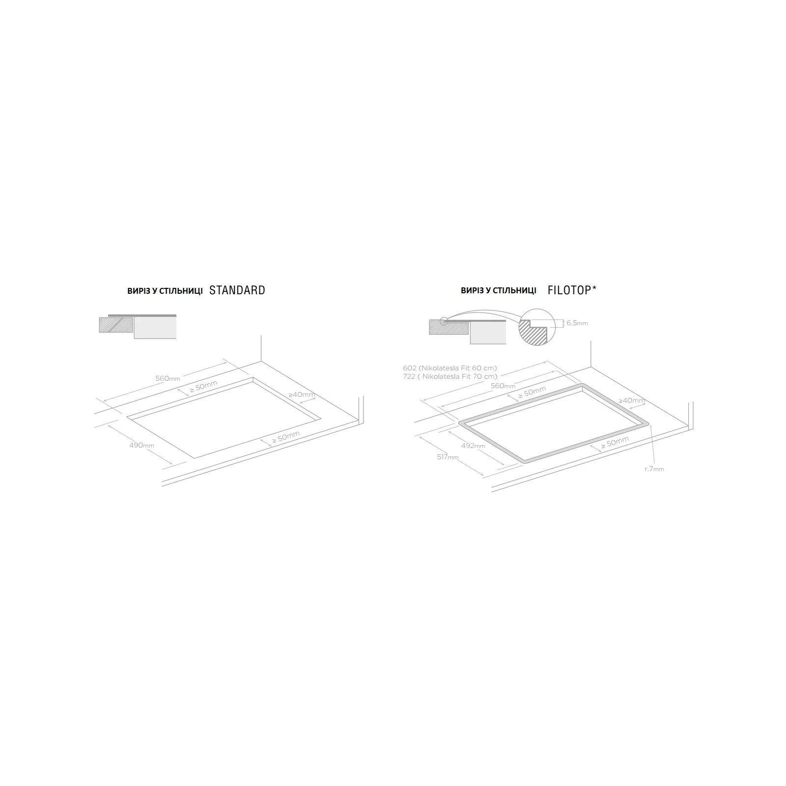 Elica NIKOLATESLA FIT BL/А/60 Тип поверхні: електрична; Тип