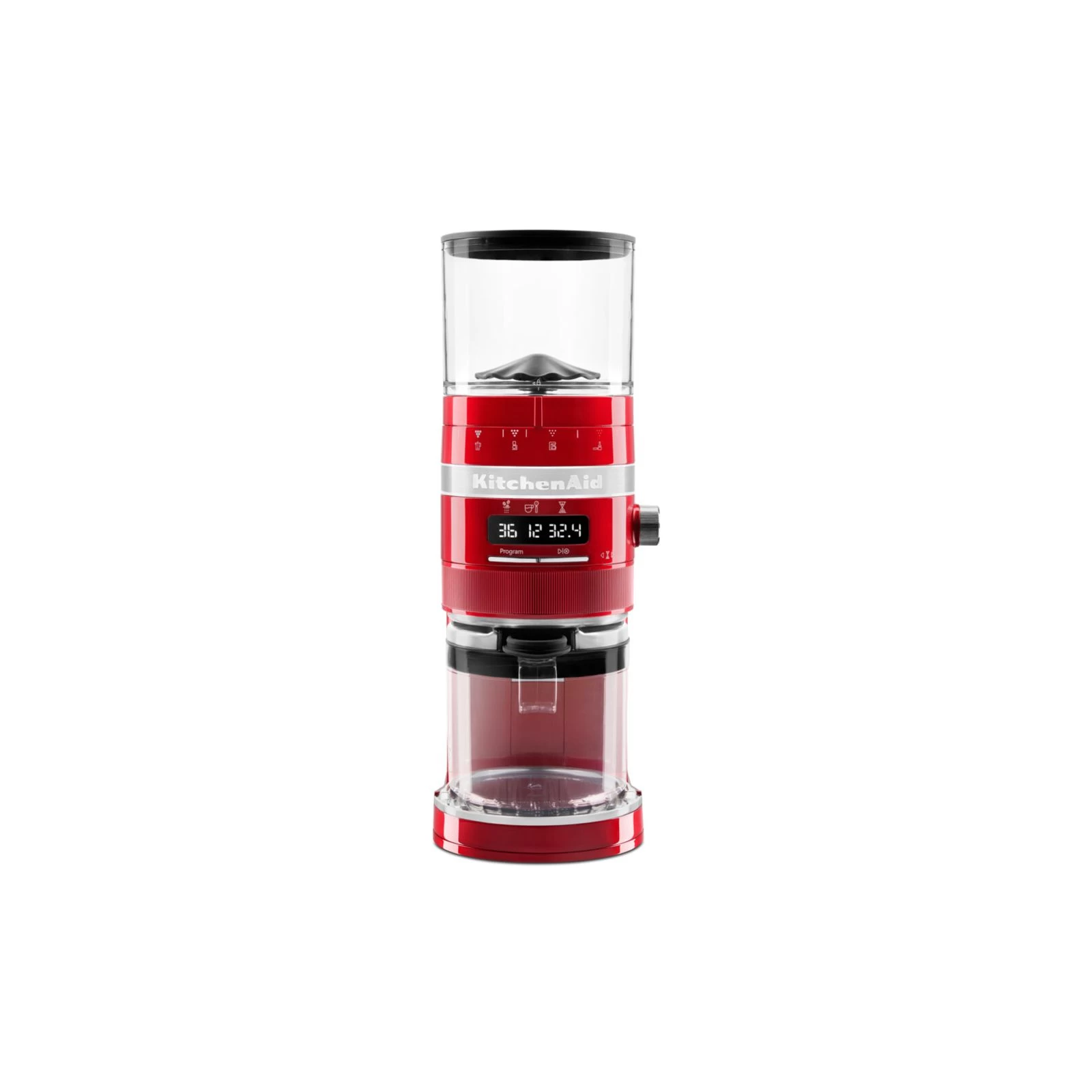 KitchenAid 5KCG8433ECA (UA) Особенности прозрачный контейнер для зерен ,  блокировочный механизм