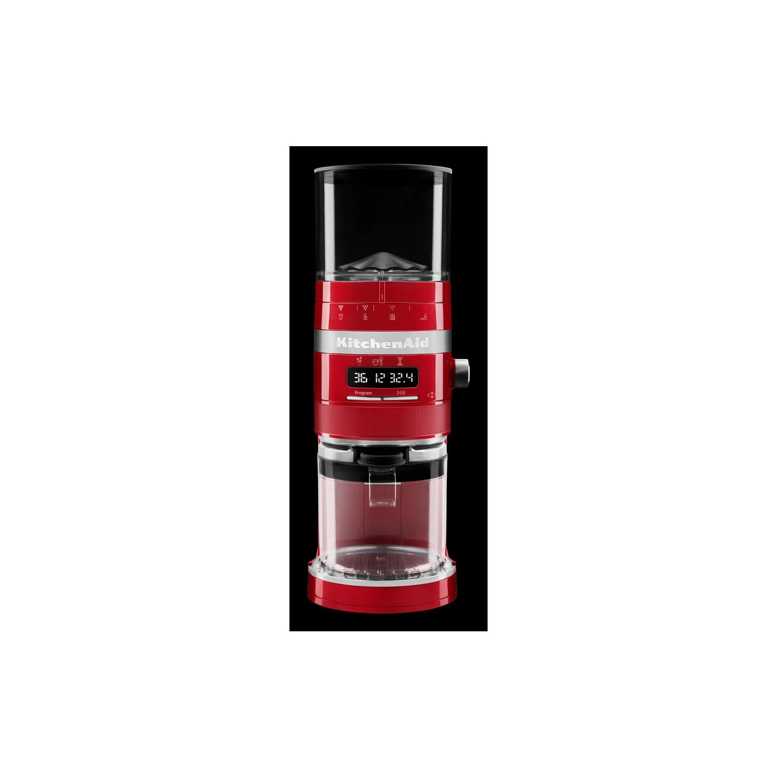 KitchenAid 5KCG8433EER (UA) Обладнання захист від перегріву, таймер, регулювання ступеня помелу, з дисплеєм, автоблокування, дозування порції кави 