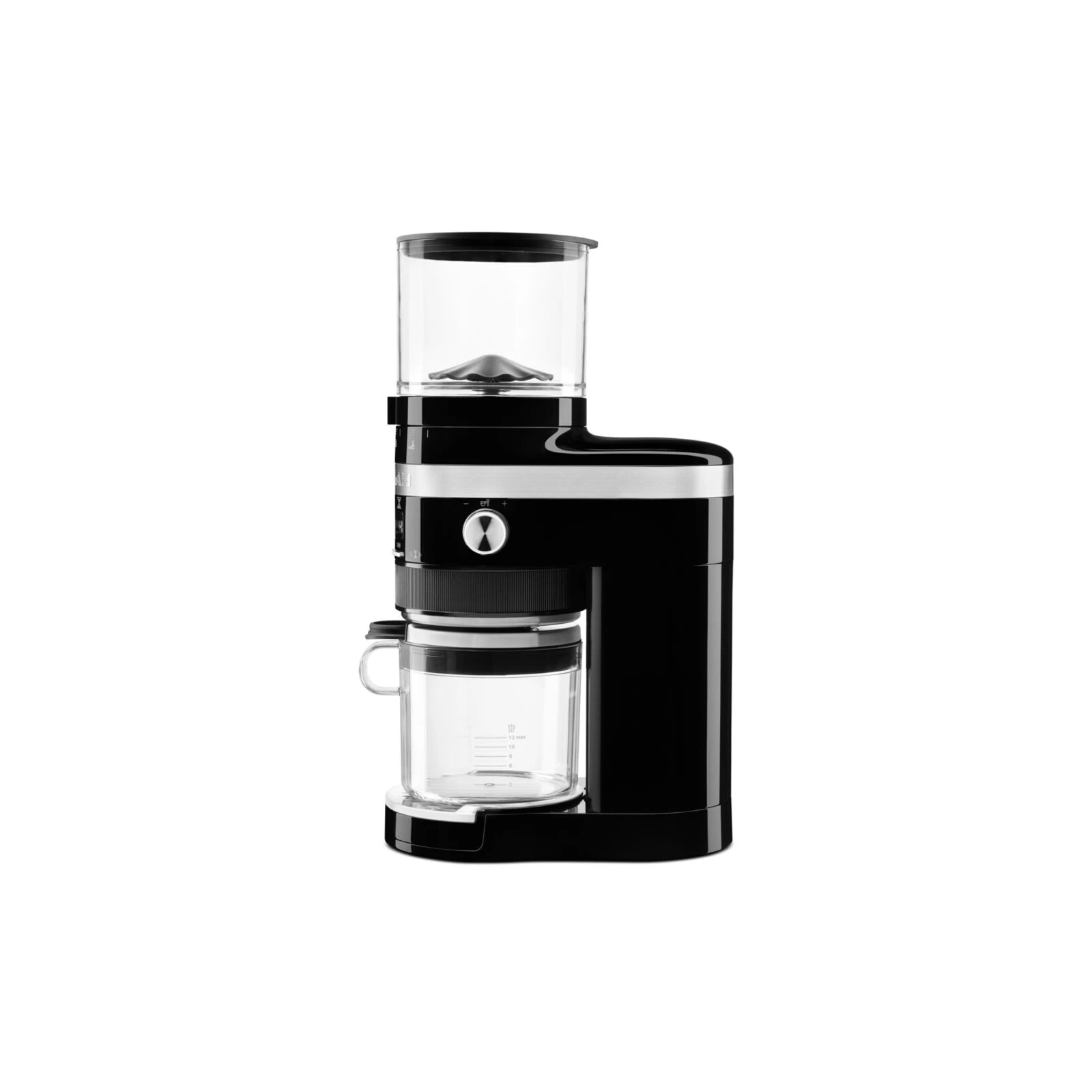 KitchenAid 5KCG8433EOB (UA) Особливості прозорий контейнер для зерен, блокувальний механізм