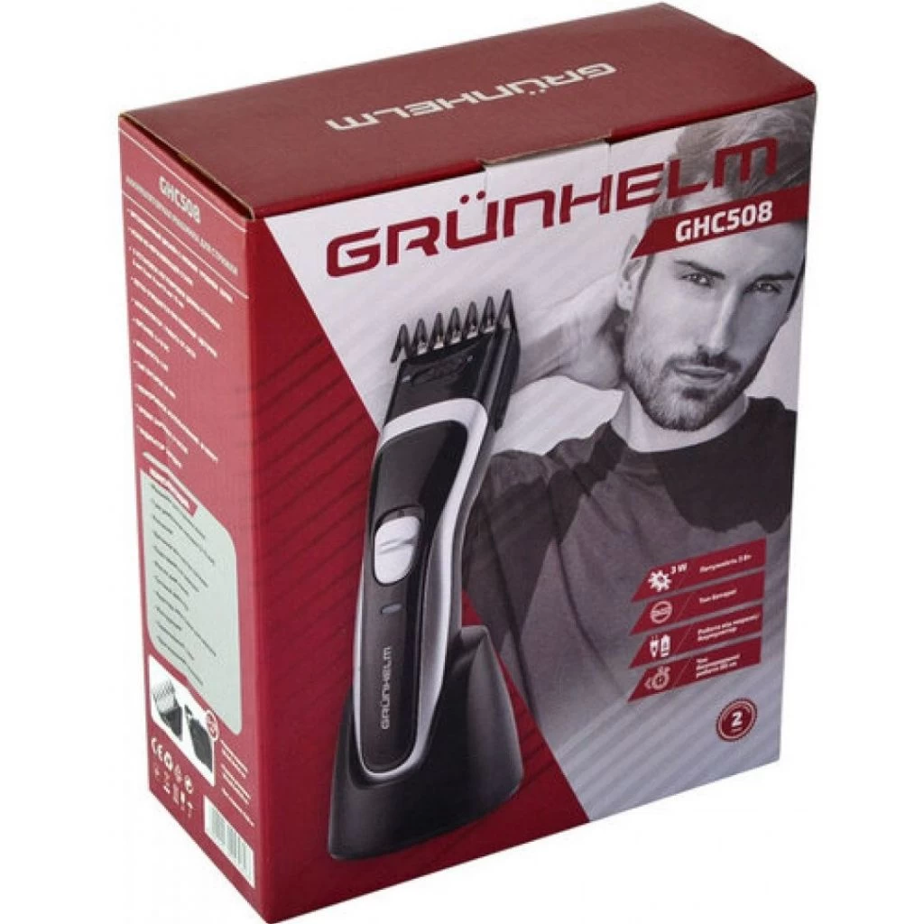 Машинка для стрижки Grunhelm GHC528 (UA) Живлення: акумулятор + мережа;