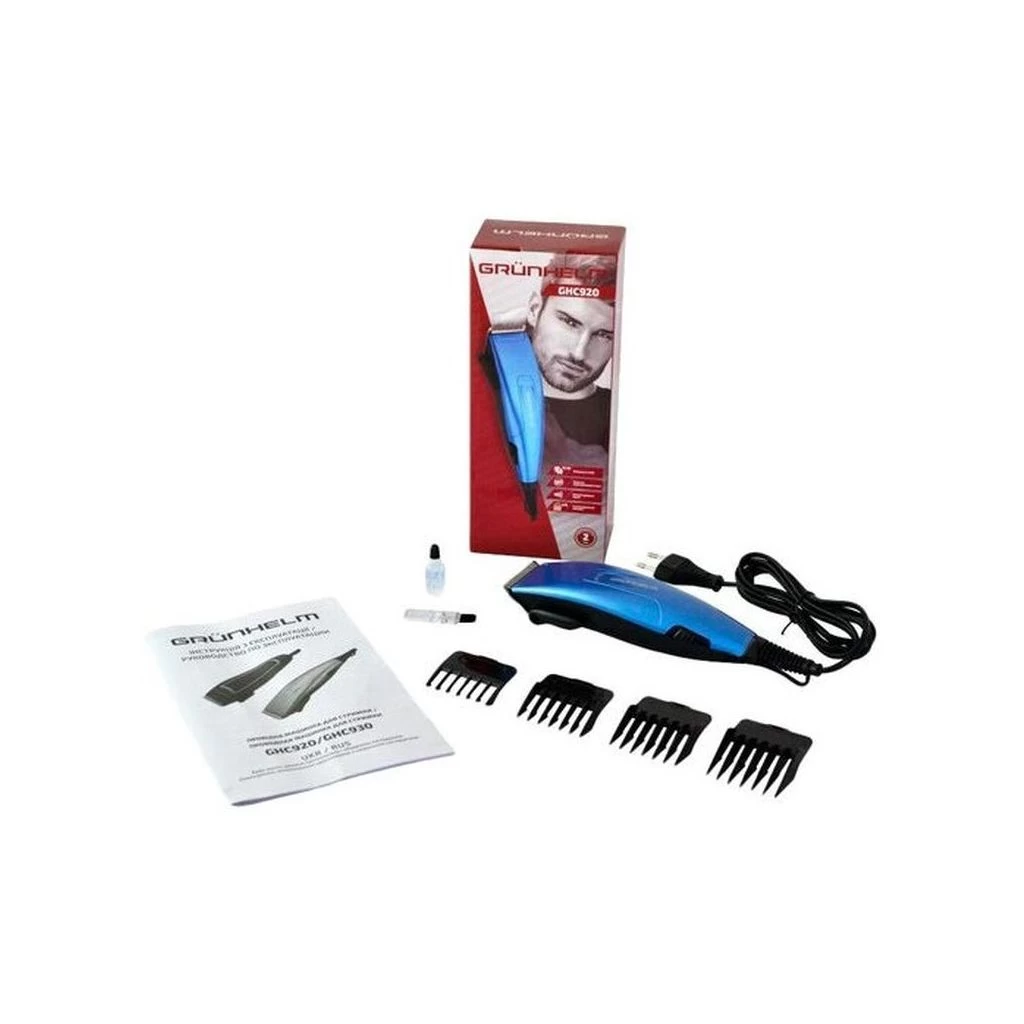 Машинка для стрижки Grunhelm GHC940 (UA) Харчування від мережі