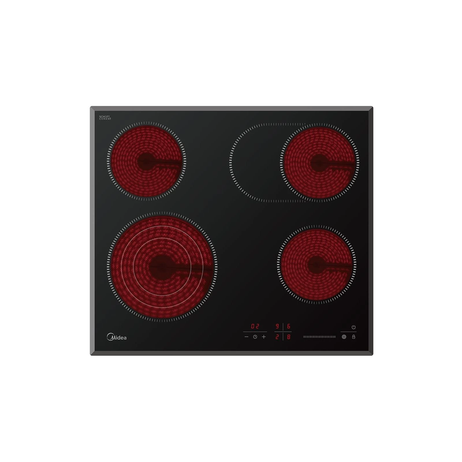 Midea MC-HF672B (UA) Тип поверхні: електрична; Тип