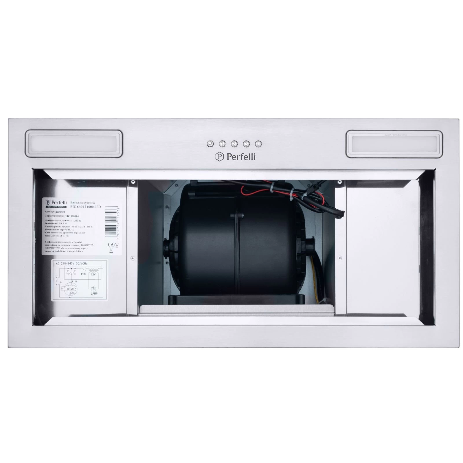 Perfelli BIC 6654 I 1000 LED (UA) Режим работы отвод воздуха и рециркуляция