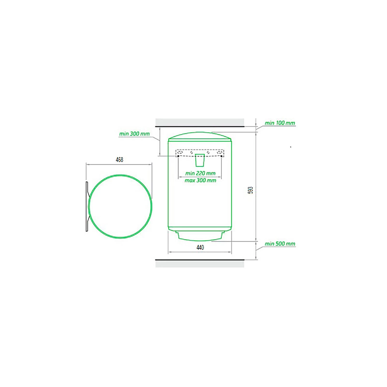 Tesy 305570 (UA) Об'єм: 50 л; Потужність: 1500 Вт; Тип